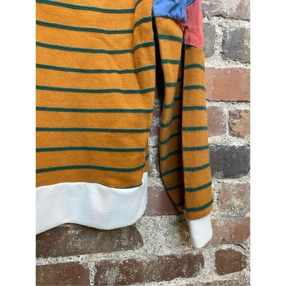 Polagram Striped Color Blocked Pull over Long Sleeve Sweater Shirt Women’s Size - Picture 6 of 8